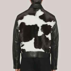 Chaqueta de Cuero para Hombre, Diseño Moderno, Nueva Colección, Chaqueta de Cuero de Vaca de Alta Calidad, Chaqueta de Motero, Ropa de Invierno para Exteriores - Product Image 2