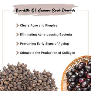 Poudre de graines de Jamun, poudre de bain naturelle pour une immersion relaxante et une expérience exfoliante - Product Image 4