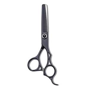 Ciseaux professionnels pour affiner les cheveux, 30T, noirs, pour droitiers, ciseaux de barbier - Product Image 3
