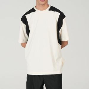 Camiseta de Paneles en Contraste Hecha en Pakistán, Venta al Por Mayor, OEM, Corte Holgado, Estilo Moderno Urbano, con Logotipo Personalizado - Product Image 5