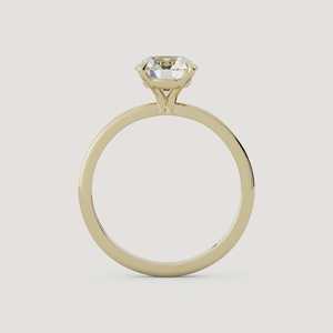 1CT 2CT Round Cut Lab Grown Diamond Solitaire <b>Ring</b> 10K 14K 18K Solid Gold 925 <b>Silver</b> Classic Engagement <b>Ring</b> Wholesale Factory - Product Image 4