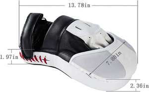 PU Leather Curved Punching Mitts Target <b>Focus</b> Training Hand <b>Pads</b> for Boxing Karate MMA Muay Thai Kickboxing <b>Focus</b> <b>Pads</b> - Product Image 5