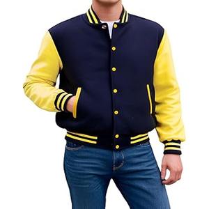 Chaqueta Varsity de Satén con Bordado Personalizado para Hombre, Estilo Casual de Béisbol, con Cremallera, Impermeable, para Invierno - Product Image 1