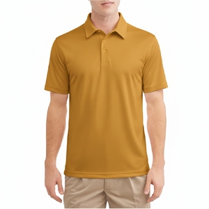 Polo décontracté élégant pour homme, en coton mélangé respirant, coupe ajustée, tendance streetwear - Product Image 2