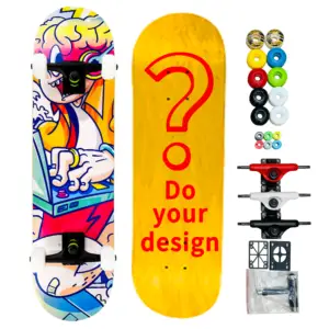 Skateboard della casa in fibra di carbonio E Skate leggero acero luna Korey usato Skateboard gratis