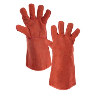 Manchette de sécurité en cuir de vachette croûte ignifuge renforcée, durable, anti-vibration, anti-statique, pour la construction et la lutte contre les incendies - Product Image 4