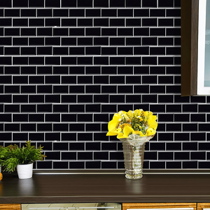 10 Pezzi Piastrelle Autoadesive Antispruzzo 30x30 cm per Pareti di Cucina e Bagno, Facile Installazione - Product Image 2