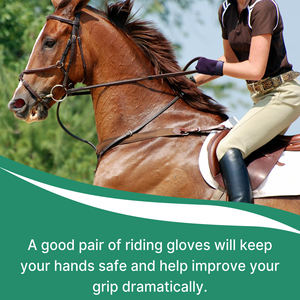 Gants d'équitation en cuir OEM personnalisés, gants de course équestre, gants de sécurité pour équitation, gants tactiles antidérapants pour sport équestre - Product Image 6