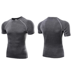 T-shirt de compression léger à manches courtes pour homme, idéal pour l'été, séchage rapide, vêtement de sport actif - Product Image 2