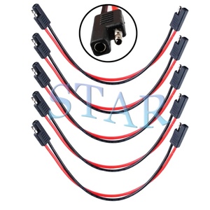2 cara Trailer Plug, 2Pin Trailer Wiring Harness, 12 "12Gauge 12V 2 Pin cepat terputus kawat Harness SAE kabel konektor - Product Image 1