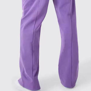 Conjunto de Sudadera con Capucha y Cremallera para Hombre, Color Morado, Pantalones Deportivos de Felpa Francesa, Corte Regular, Ropa de Otoño - Product Image 3