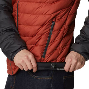 Chaqueta de lona con capucha para hombre, a la moda, de nailon y poliéster, rellena de poliéster, cortavientos, impermeable, para invierno - Product Image 5