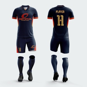 Uniformes de Fútbol para Hombre al por Mayor, Conjuntos de Camisetas Ligeras de Secado Rápido y Transpirables, Manga Corta, Logotipo Frontal, Color Sólido - Product Image 5