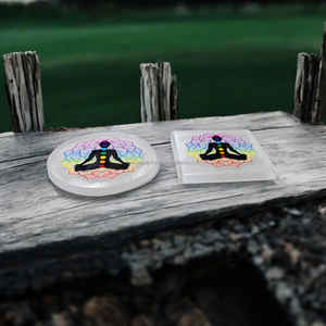 สติกเกอร์สัญลักษณ์เรขาคณิตศักดิ์สิทธิ์ 3 มิติ คุณภาพพรีเมียม แผ่นรองแก้วหินอาเกต ของตกแต่งบ้าน บำบัดรักษาด้วยพลังงาน ขายส่ง เซเลไนต์ขัดเงา - Product Image 4