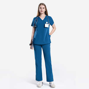 Élégant Infirmière Gommage Jogger Ensembles Uniforme Spa Clinique Dentaire Salon De Beauté Soins Infirmiers Médicaux Scrubs Uniformes Ensembles Uniformes D'hôpital - Product Image 4