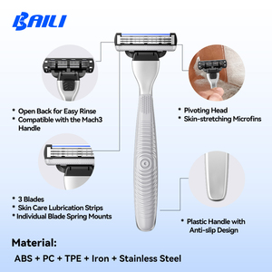 Sistema de <span class=keywords><strong>Cartuchos</strong></span> de <span class=keywords><strong>3</strong></span> Cuchillas <span class=keywords><strong>para</strong></span> Maquinilla de <span class=keywords><strong>Afeitar</strong></span>, Cartucho de Repuesto Personalizado <span class=keywords><strong>para</strong></span> Maquinilla de <span class=keywords><strong>Afeitar</strong></span> <span class=keywords><strong>Mach</strong></span> <span class=keywords><strong>3</strong></span> - Product Image 4