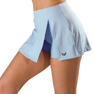 Jupe de sport bleu clair pour femme avec short de compression intégré, extensible, pour le golf, la course, l'entraînement et le fitness - Product Image 5