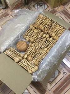 [MEILLEURE VENTE] BLUE LOTUS FARM Cuillère artisanale vintage en bois, mini-cuillère pour confiture, miel, café, sucre, condiments, Vietnam - Product Image 5