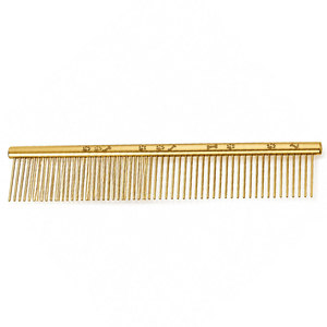 Peine de Metal Dorado para Mascotas con Diseño de Huella de Pata para el Cuidado del Pelo de Perros y Gatos, Herramienta Portátil de Estilismo - Product Image 6