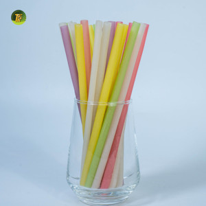 Pajitas de Arroz Premium Comestibles y Biodegradables para Bebidas y Uso en Restaurantes - Product Image 1
