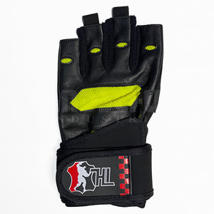 Mitaines de musculation en PU demi-doigts, poids lourd, pour entraînement de musculation, avec sangle de poignet réglable, unisexe - Product Image 5