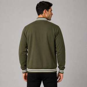 Stylish varsity layer offering breathable comfort smooth texture and timeless athletic charm for casual street inspired wardrobe - Product Image 5