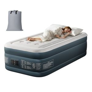 Materasso Gonfiabile Doppio in PVC da 18 Pollici con Pompa Integrata e Gonfiaggio/Sgonfiaggio Rapido per Campeggio - Product Image 6