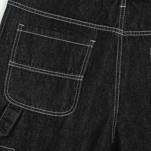 Shorts en jean vintage délavé coupe droite pour homme, style streetwear américain de haute qualité, shorts en jean amples pour homme, été - Product Image 5