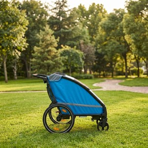Poussette 3 en 1 pour grand chien, en alliage d'aluminium, avec remorque, suspension indépendante, pneus gonflables de 20 pouces, légère, pliage facile - Product Image 2