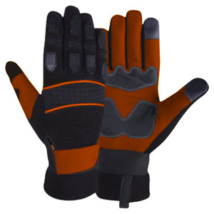 Gants de sécurité Amara en cuir synthétique résistant, résistants aux chocs et à la chaleur, avec revêtement en caoutchouc latex, protection des mains pour la construction - Product Image 2