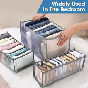 Set di 14 Organizzatori Pieghevoli per Armadio, 6 Diverse Dimensioni per Vestiti e Pantaloni, Ideali per l'Organizzazione dei Jeans - Product Image 1