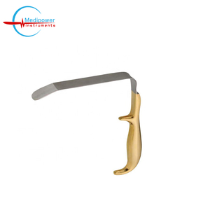 Rétracteur mammaire réutilisable 25 mm x 18 cm avec poignée plaquée or - Ensemble d'instruments de rétraction pour chirurgie plastique - Product Image 4