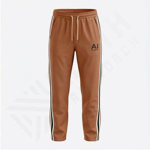 Pantalones Deportivos de Hombre, Ligeros, Transpirables, de Pierna Ancha, con Cierre Lateral, Cintura Elástica, Diseño de Parches Apilados - Product Image 2