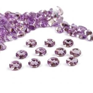 Piedras Preciosas Sueltas de Amatista Rosa Natural, Facetadas Ovaladas, 6x8mm, Calibradas, Amatista Rosa de Francia, Lote al por Mayor para la Fabricación de Joyas - Product Image 3