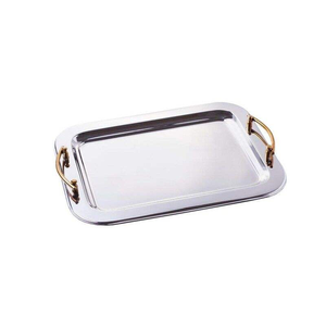 Bandeja de Servicio Metálica, Plato Decorativo para Centro de Mesa de Boda, Vajilla para Hotel, Catering, Proveedor Mayorista a Granel en India - Product Image 3