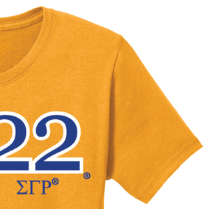 T-shirt brodé personnalisé Sigma Gamma Rho 1922, année de fondation de la sororité grecque, tee-shirt décontracté en coton, vêtements universitaires, streetwear - Product Image 4