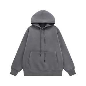 Prix de gros – Sweat à capuche décontracté pour homme, hiver, avec poches, en molleton 100 % coton, couleur unie, haute qualité, écologique, couleurs personnalisables - Product Image 2