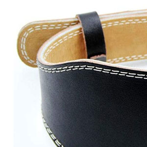 Ceinture de musculation professionnelle en cuir de vachette réglable, respirante et robuste pour la protection en salle de sport - Product Image 3