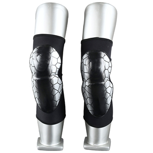 Genouillères rembourrées en nid d'abeille personnalisées pour le basketball, le football, le volley-ball, protection anti-collision, genouillères élastiques pour protéger les tibias - Product Image 1