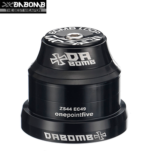 DABOMB MTB - Juego de Dirección Integrado de Aluminio CNC EC49 para Bicicleta de Montaña, Tubos de Dirección Cónicos de 1.5 Pulgadas, Corona de 39.8 mm, 146 g, BOMB LOOP EC49 - Product Image 1