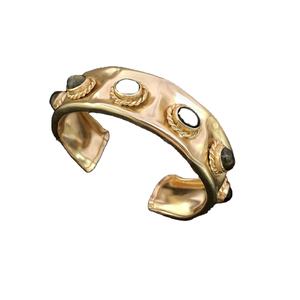 Enchapado antiguo y hecho a mano, labradorita inferior, enroscada - Product Image 1