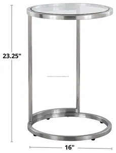 Mesa de Centro Metálica End Coastal, Muebles de Diseño para el Hogar, Elegante y Lujosa con Marco Metálico, Decoración de Interiores, Navidad, Zahid Exports - Product Image 5