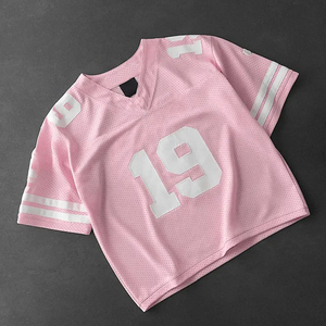 Custom Digital Print Retro Soccer Jersey 100% Polyester American V Neck Mesh Football Oversized Breathable Quick Dry Sport - Product Image 5