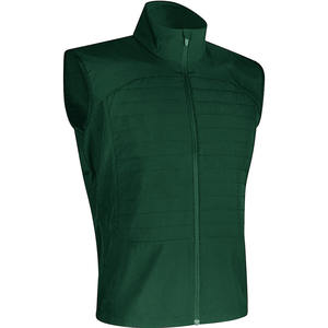 Chaleco de lana informal para hombre, sin mangas, con logotipo personalizado, chaleco con cremallera. - Product Image 5