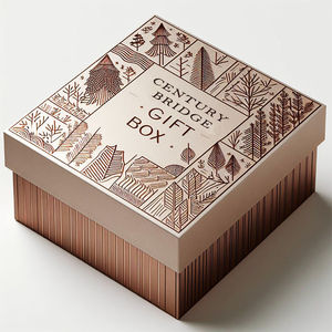 Custom <b>Brown</b> Paper Gift <b>Box</b> with Logo Magnetic Lid & Base Design, Sponge Liner, UV Print & Fully Customizable Packaging - Product Image 4