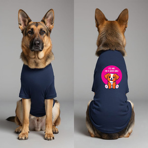 Camiseta Premium Personalizada para Perro con Cuello Redondo de Algodón en Color Azul Marino Oscuro, Tela Suave Premium, Cómoda y Transpirable - Product Image 2