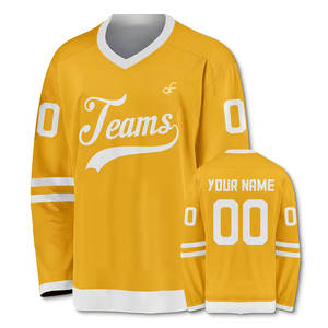 Maillot de hockey sur glace en polyester à marque privée, best-seller, léger - Product Image 1