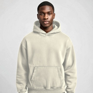 Hoodie zippé à faible quantité minimale de commande, avec construction en molleton bouclette et détails embossés, pour les marques de mode américaines - Product Image 3