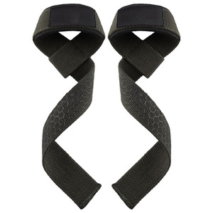 Sangles de levage de poignet en néoprène personnalisées pour soulevé de terre, powerlifting, entraînement fitness, design à deux bandes, antidérapantes, réglables, unisexe - Product Image 2
