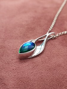 Quartz Celestial <b>Rainbow</b> Pendant with Chain Elegant Crystal Gemstone Necklace Jewelry Gift for Women Colorful Unique Design - Product Image 2